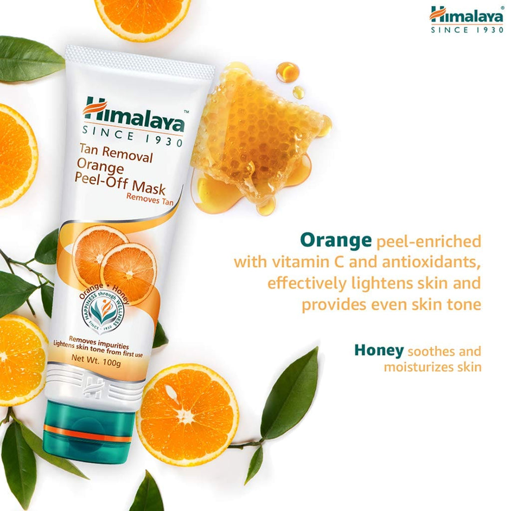Himalaya Tan Removal Orange Peel-Off Mask, 100G