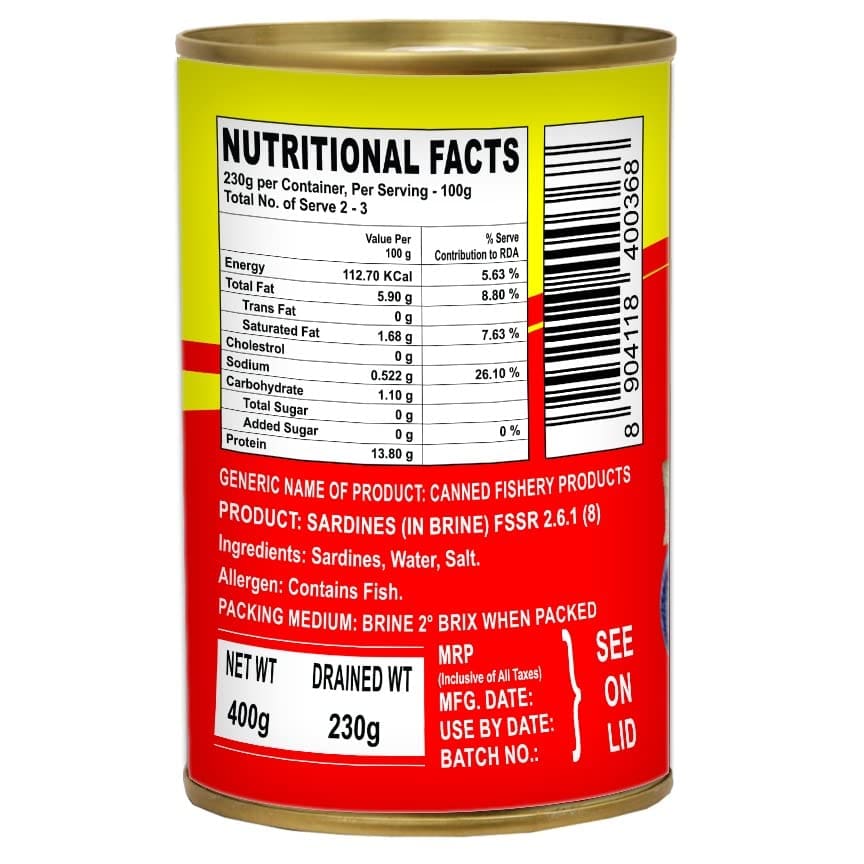 Seahath's Sardines in Brine, 400gm