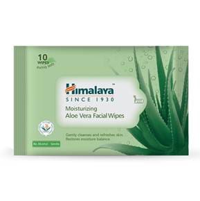 Himalaya Moisturizing Aloe Vera Facial Wipes, 10 Count