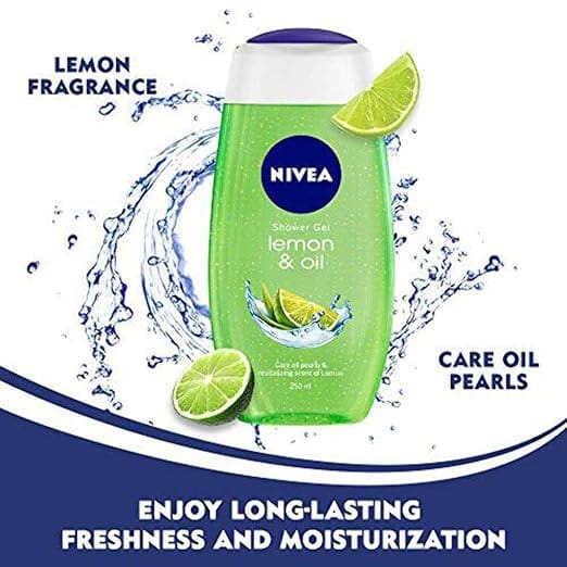 NIVEA Lemon and oil 125 ml Body Wash| Shower Gel