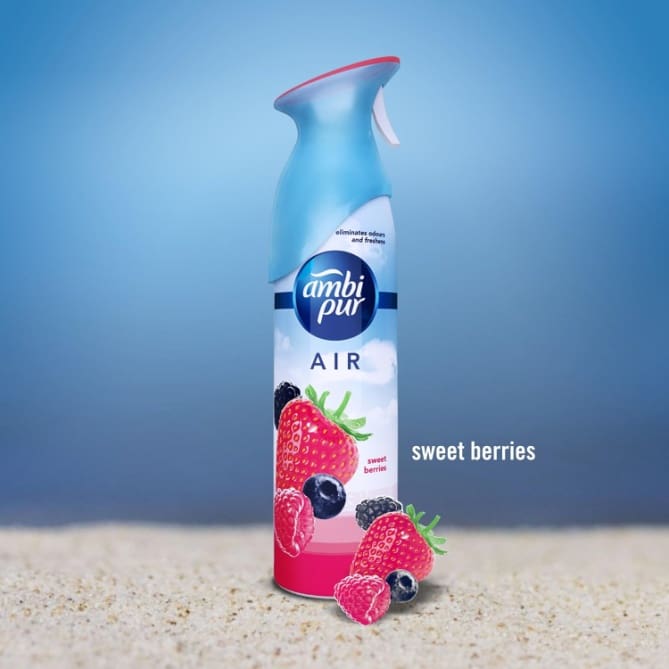 Ambi Pur Air Freshener Spray – Sweet Berries - 275 g