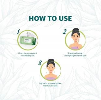 Himalaya Moisturizing Aloe Vera Facial Wipes, 10 Count