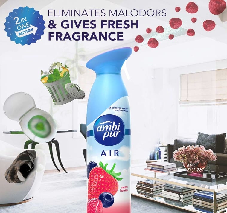 Ambi Pur Air Freshener Spray – Sweet Berries - 275 g