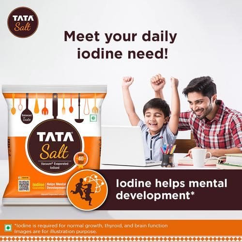 Tata Salt Vacuum Evaporated Iodised Salt -1kg