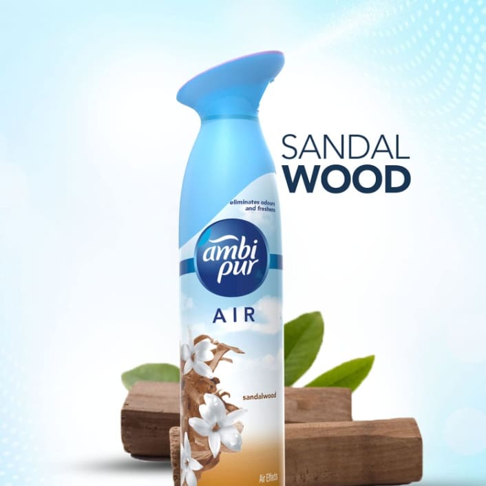 Ambi Pur Air Freshener Spray – Sandalwood - 275 g
