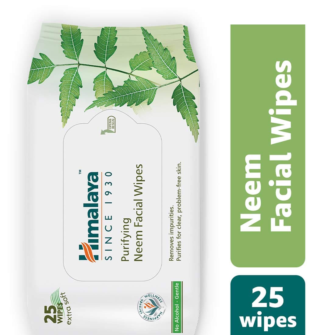Himalaya Purifying Neem Facial Wipes, 25 Count