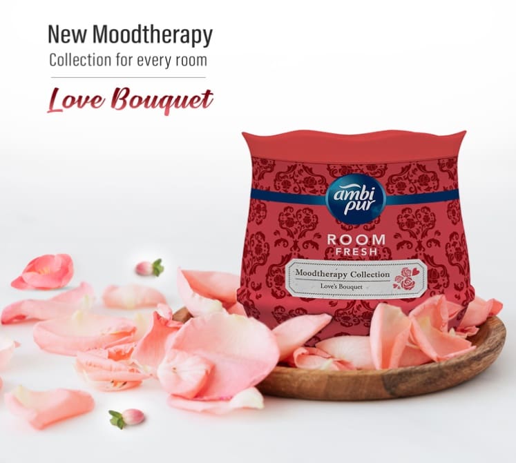 Ambi Pur Moodtherapy Collection, Room Fresh Gel, Love Bouquet, 180 g