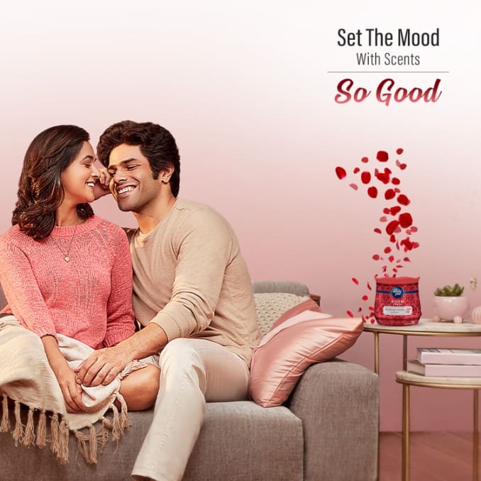 Ambi Pur Moodtherapy Collection, Room Fresh Gel, Love Bouquet, 180 g