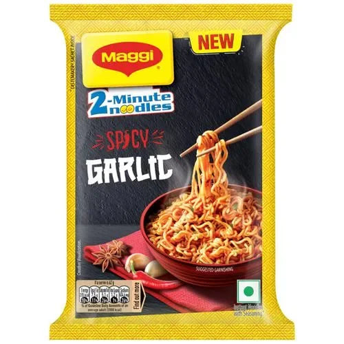 Maggi 2-Minute Spicy Garlic Noodles, 62 gm