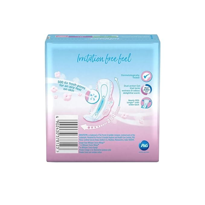 Whisper Ultra Soft Sanitary Pads for Women, XL, 7 Napkins