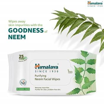 Himalaya Purifying Neem Facial Wipes, 10 Count