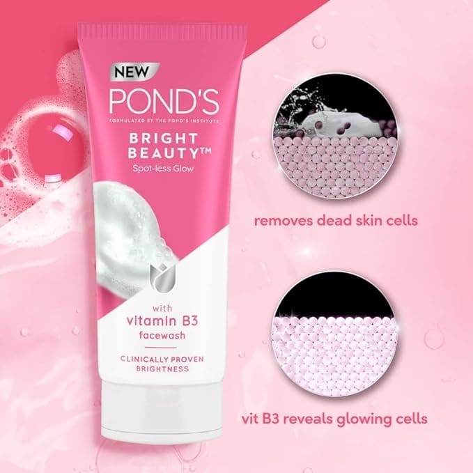 Ponds Bright Beauty Spotless Glow Facewash with Vitamin B3 200g