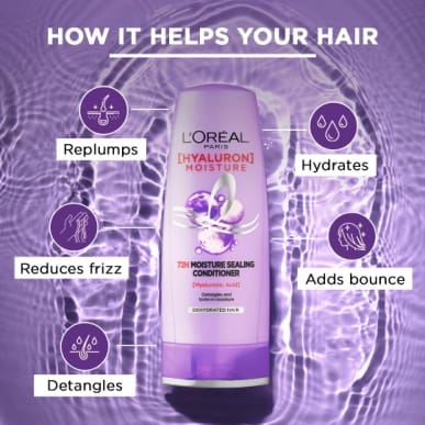 L'Oreal Paris Moisture Sealing Conditioner, Hyaluron Moisture 72H, 71ml
