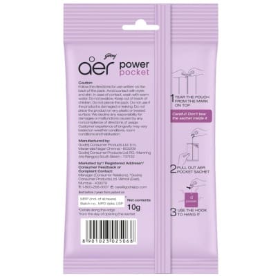 Godrej aer Power Pocket | Bathroom freshener – Berry Rush, 10g