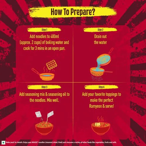 Maggi Korean BBQ Instant Veg Noodles, 90 gm