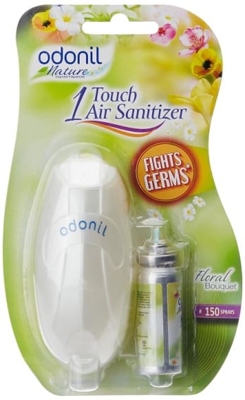 Odonil Combo One Touch Air Sanitizer Freshener - 7.8G/12Ml Refill