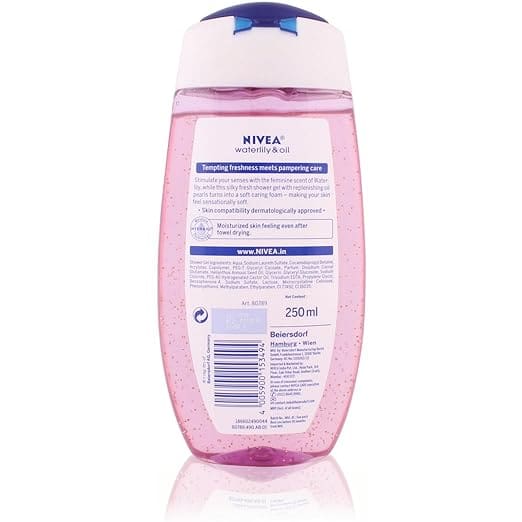 Nivea Shower Gel - Waterlily & Oil, 250ml Bottle