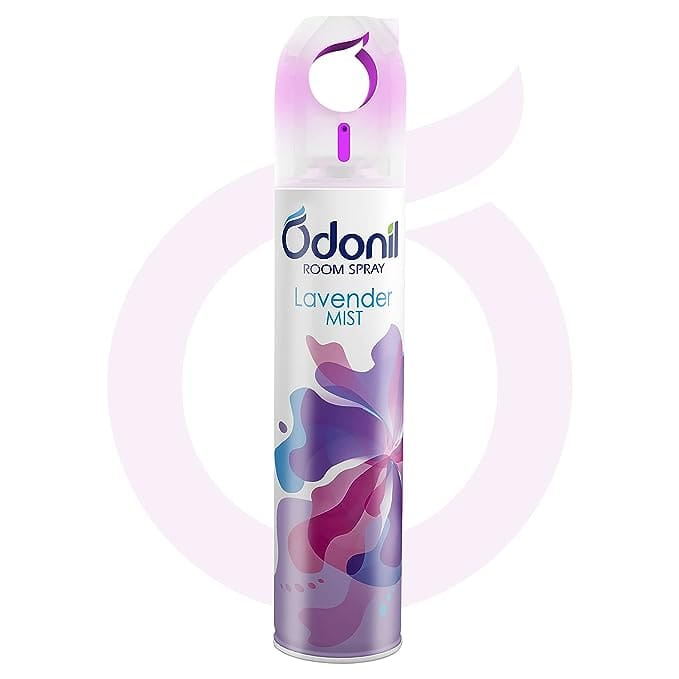 Odonil Room Air Freshner Spray, Lavender Mist - 220 ml | Nature Inspired Fragrance for Home & Office | Long Lasting Fragrance