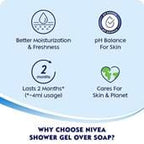 Nivea Shower Gel - Waterlily & Oil, 250ml Bottle