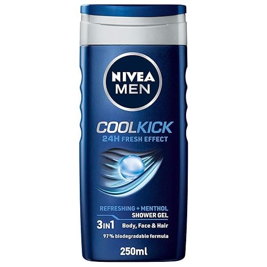 NIVEA MEN Cool Kick 250ml Body Wash| Shower Gel