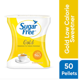 Sugar Free Gold Sweetener - Low Calories, India’s No.1 Sweetener, 50 pcs Pellets
