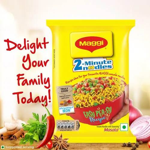 Maggi 2 Minute Instant Noodles Masala - 52gm