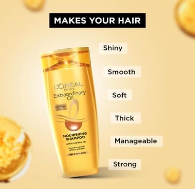 L'Oreal Paris Extraordinary Oil Nourishing Shampoo for Dry & Dull Hair, 180ml