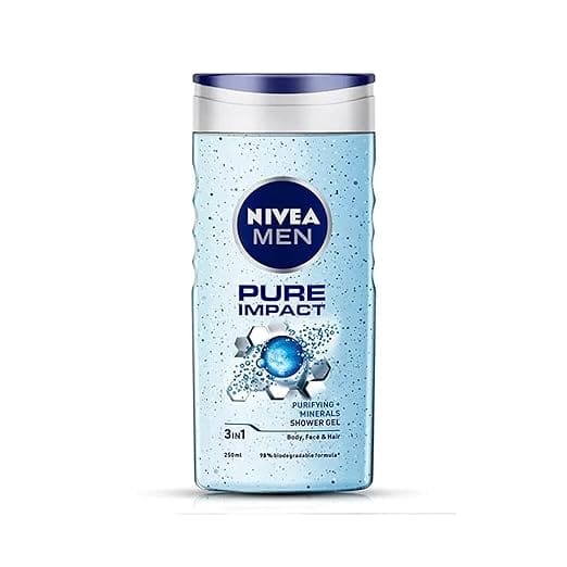 NIVEA MEN Pure Impact 250ml Body Wash| Shower Gel