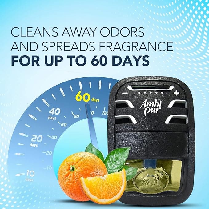 Ambi Pur Car Air Freshener, Refill, Citrus, 7.5 ml