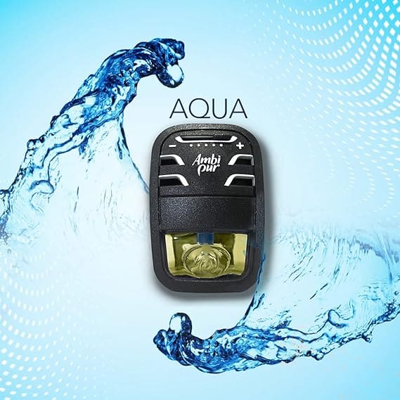 Ambi Pur Car Air Freshener, Refill, Aqua, 7.5 ml