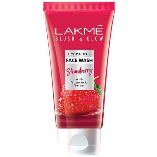 Lakme Blush & Glow Face Wash, Strawberry gel Blast, 50g