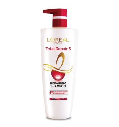 L'Oreal Paris Shampoo, For Damaged and Weak Hair, Total Repair 5, 650 ml