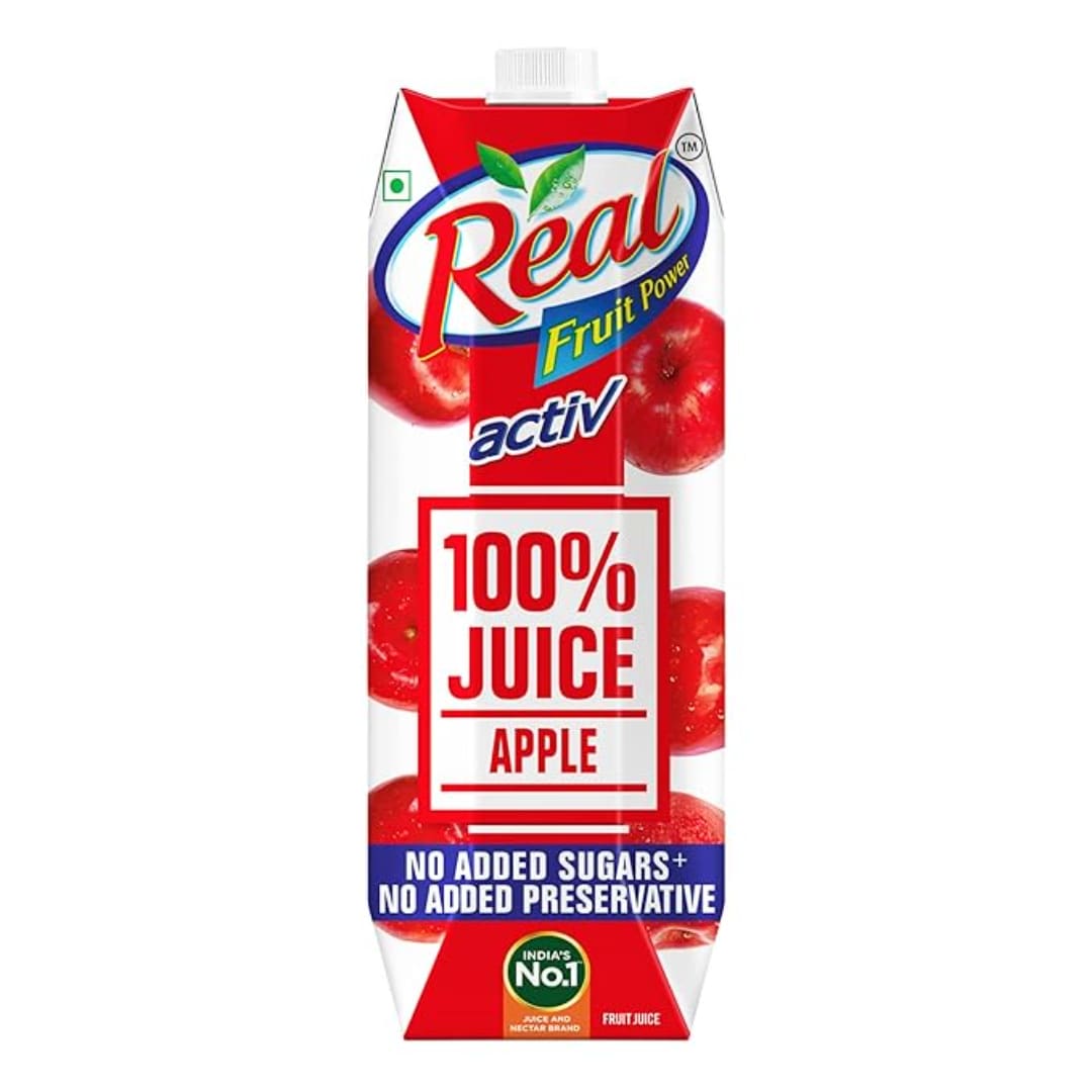 Real Activ 100% Apple Fruit Juice - 1L