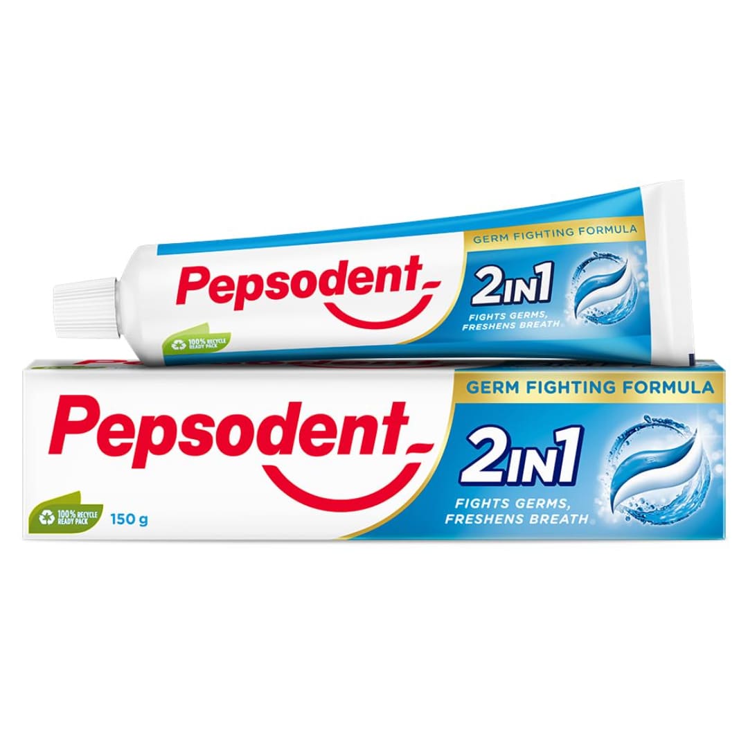 Pepsodent 2 in 1 Toothpaste Tooth Decay Prevention, 150 gm
