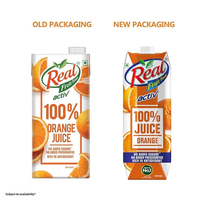 Real Activ 100% Orange Fruit Juice - 1L