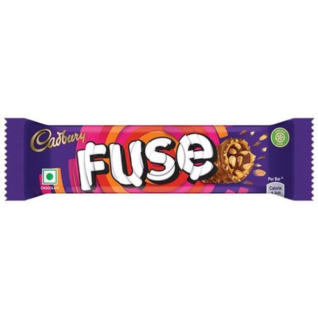 Cadbury Fuse Peanut & Caramel Filled Chocolate Bar, 25gm