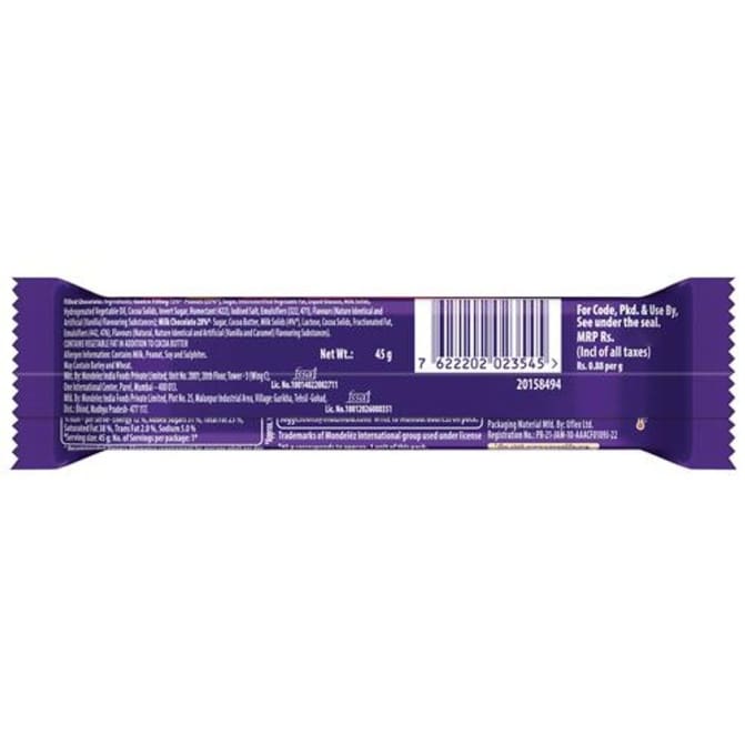 Cadbury Fuse Peanut & Caramel Filled Chocolate Bar, 45gm