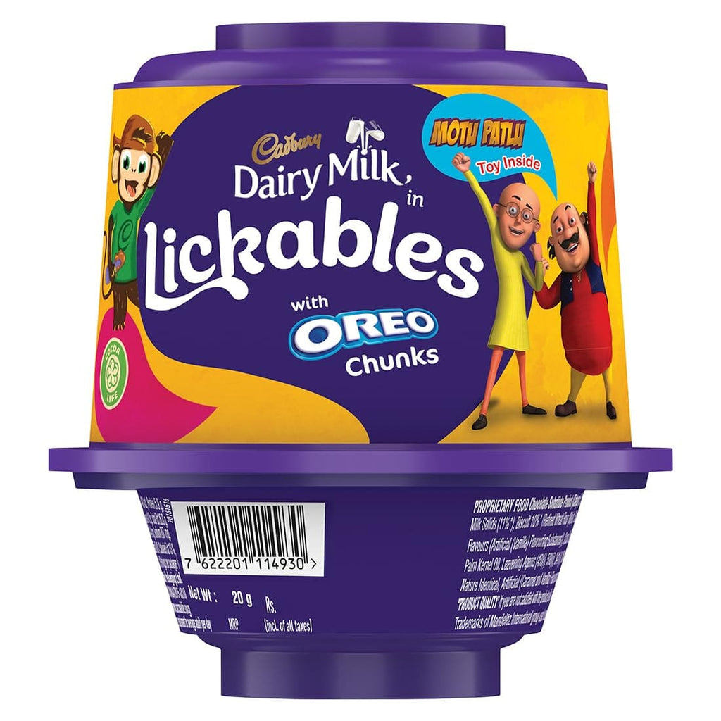 Cadbury Dairy Milk Lickables Chocolate With Oreo Chunks 20gm NagaBazaar cadbury-dairy-milk-lickables-chocolate-with-oreo-chunks-20gm-nagabazaar