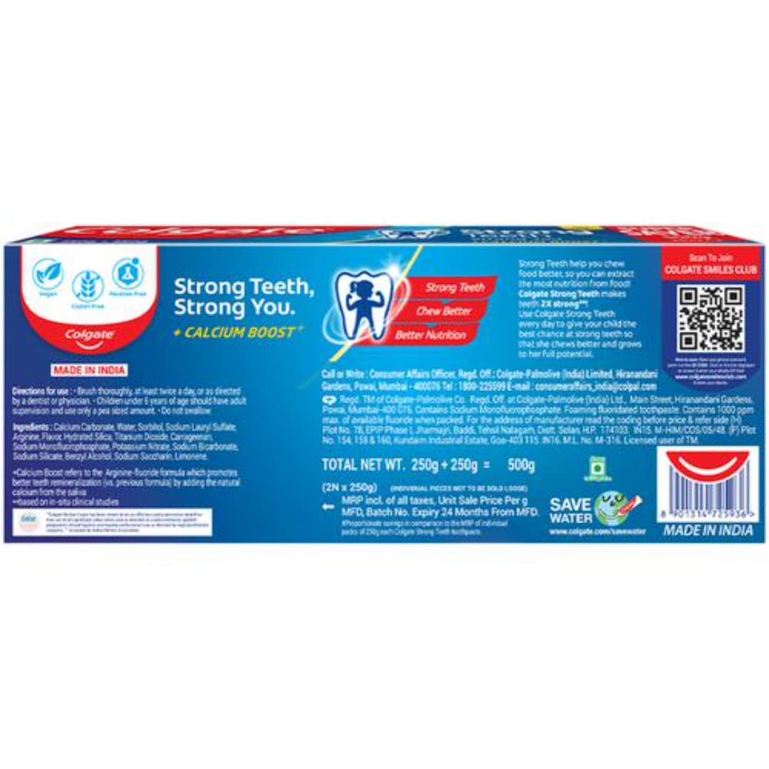 Colgate Strong Teeth Anticavity Toothpaste, 500g