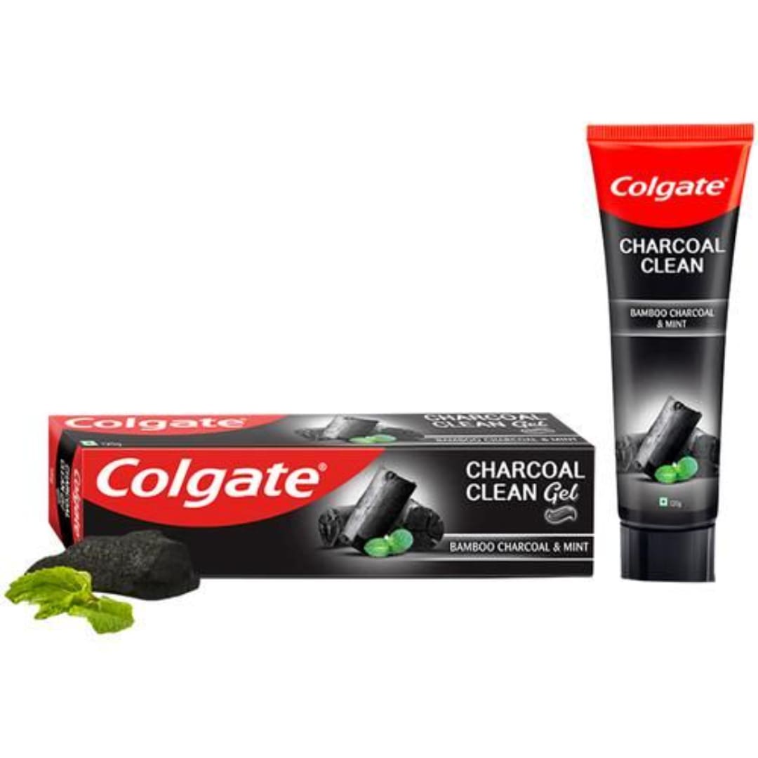 Colgate Charcoal Clean Gel Toothpaste - Bamboo Charcoal & Mint, 120 g