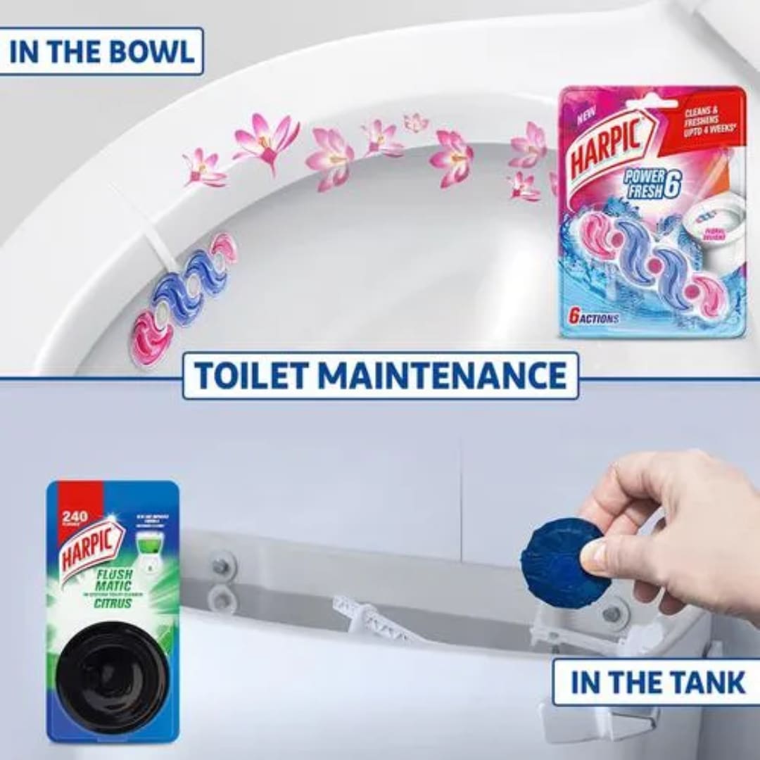 Harpic Flush Matic, Citrus, 50g