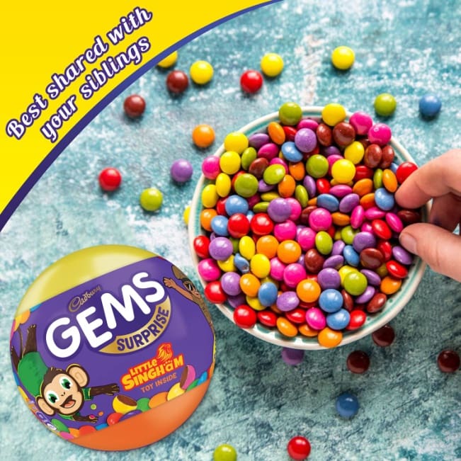 Cadbury Gems Surprise Chocolate Pack, 15.8gm