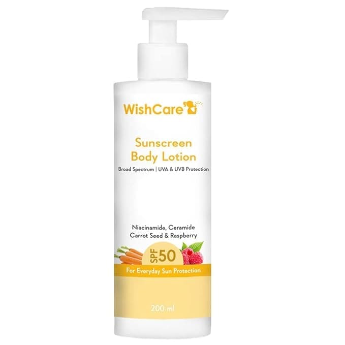 WishCare SPF50 Sunscreen Body Lotion - Broad Spectrum 200 Ml