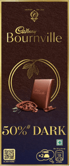 Cadbury Bournville Rich Cocoa Dark Chocolate Bar, 80 gm