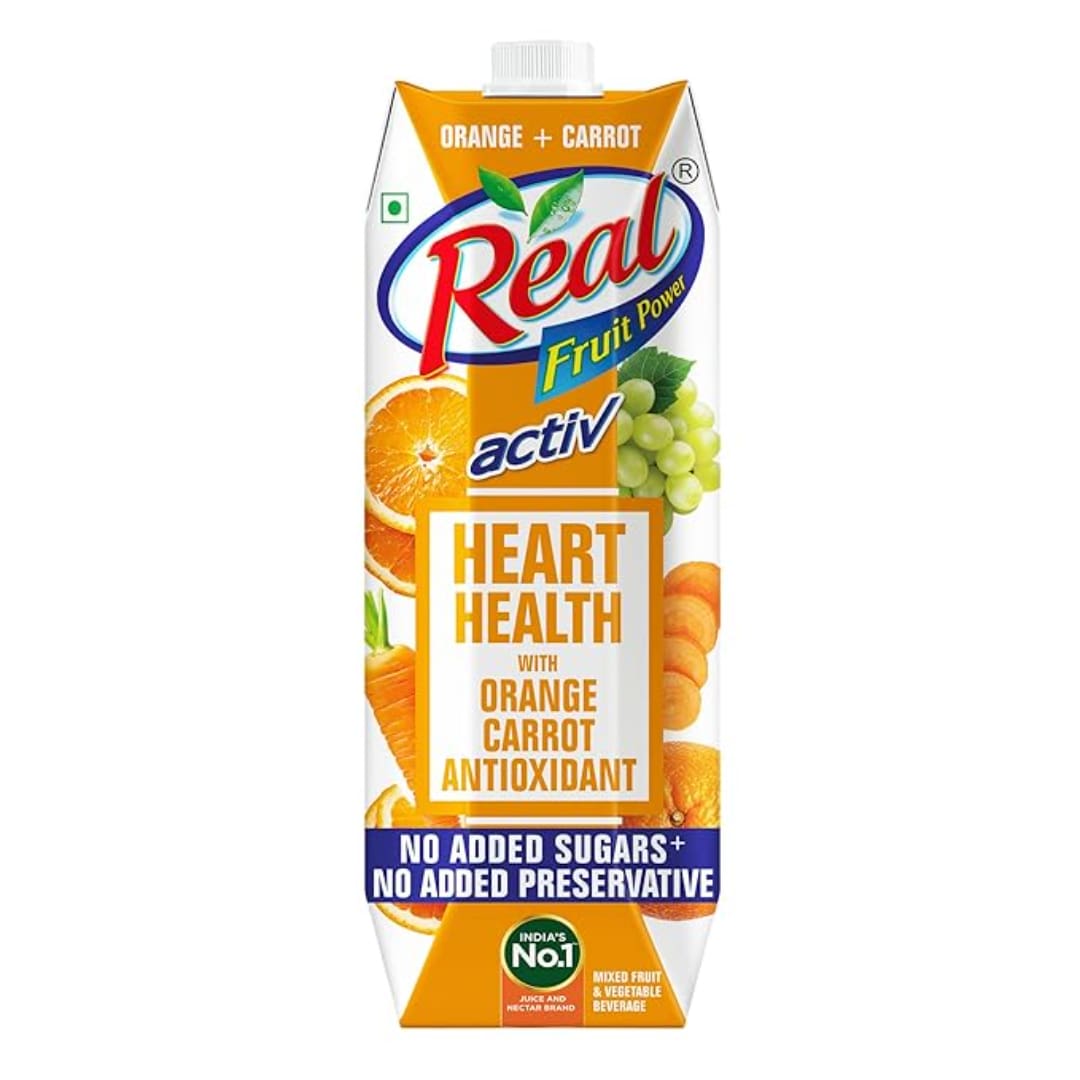 Real Activ Orange Carrot Fruit Juice - 1L 