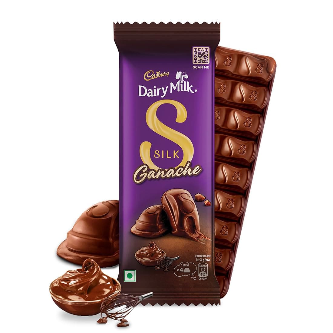Cadbury Dairy Milk Silk Ganache Chocolate Bar, 146 gm