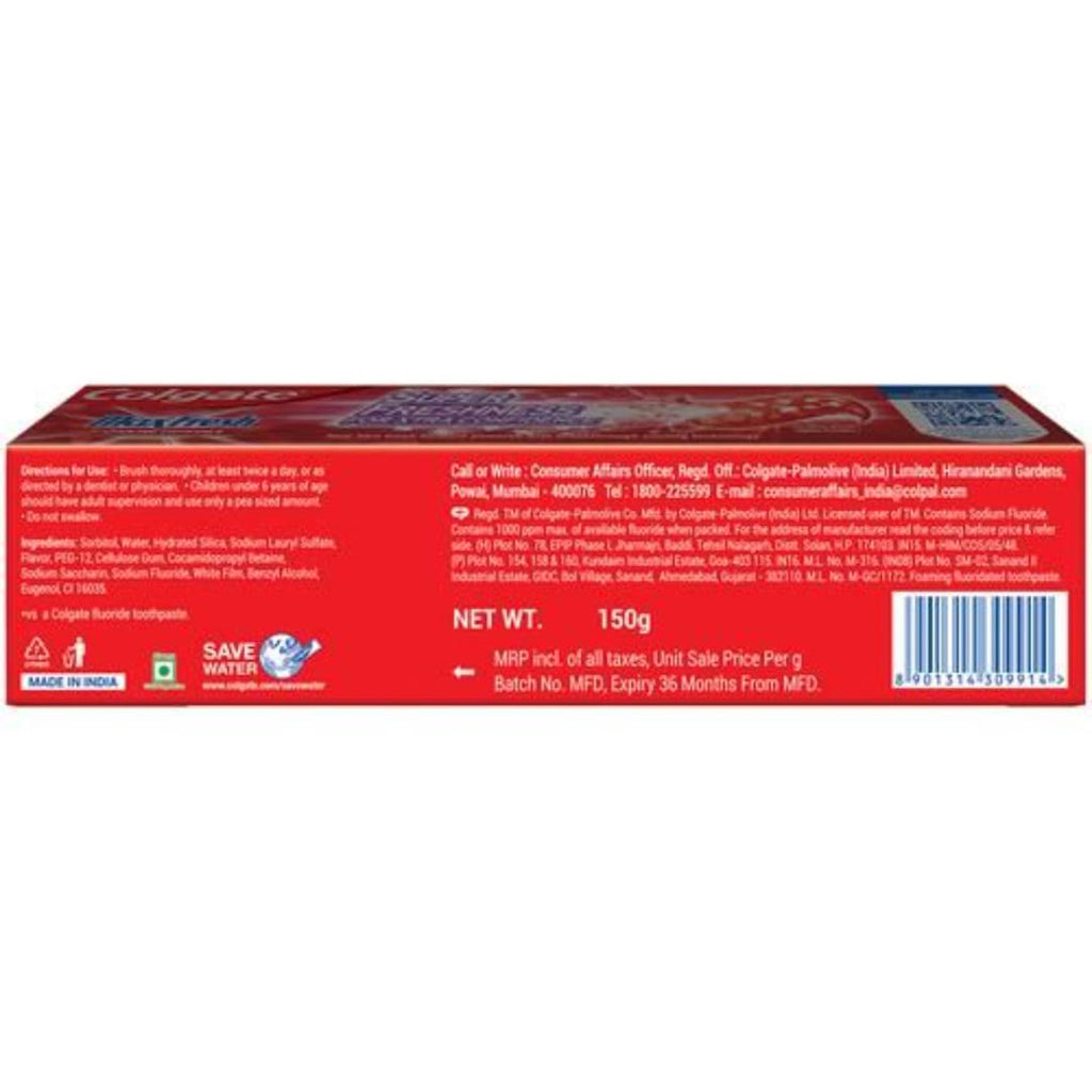 Colgate MaxFresh Toothpaste, Blue Gel Paste with Menthol for Super Fresh Breath, 80g