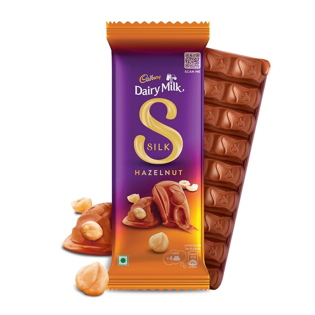 Cadbury Dairy Milk Silk Hazelnut Chocolate Bar, 143gm