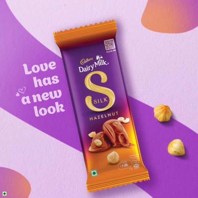 Cadbury Dairy Milk Silk Hazelnut Chocolate Bar, 58gm
