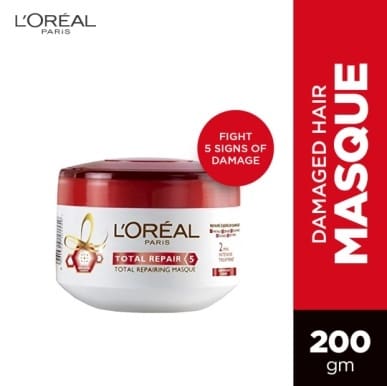 L'Oreal Paris Hair Mask, For Damaged and Weak Hair, Total Repair 5, 200ml